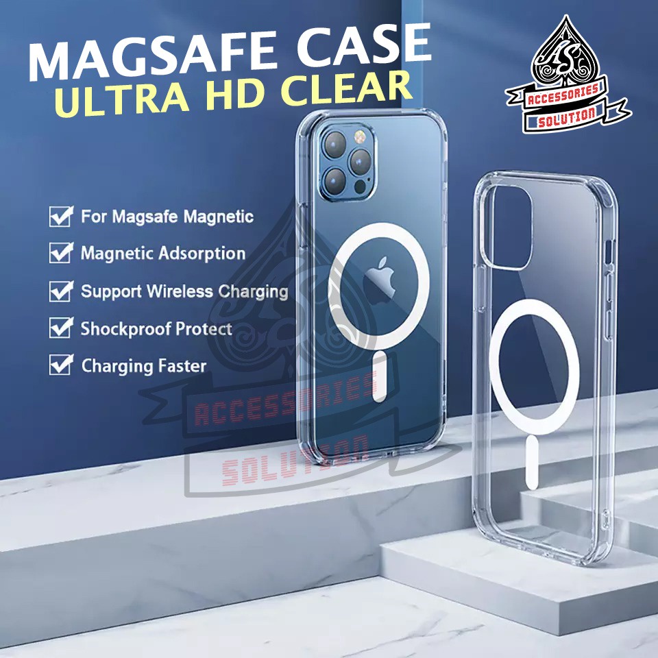 MAGSAFE CASE iPhone  X XR XSMAX 12 13 14 MINI  12 13 14 PRO PROMAX 7 7+ 8 8+ PLUS SE 1 2 3 FAST CHARGING