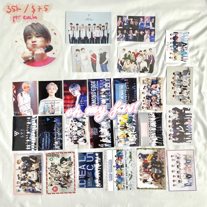 [BACA DESC] SEVENTEEN Japan merchandise / svt ot13 group japan lawson print carat camp membership id