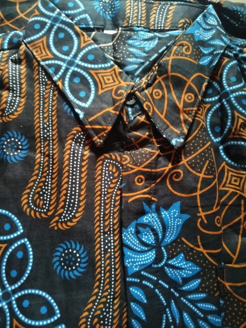 Batik Couple Terbaru Baju Batik Couple Keluarga Motif Seno Biru