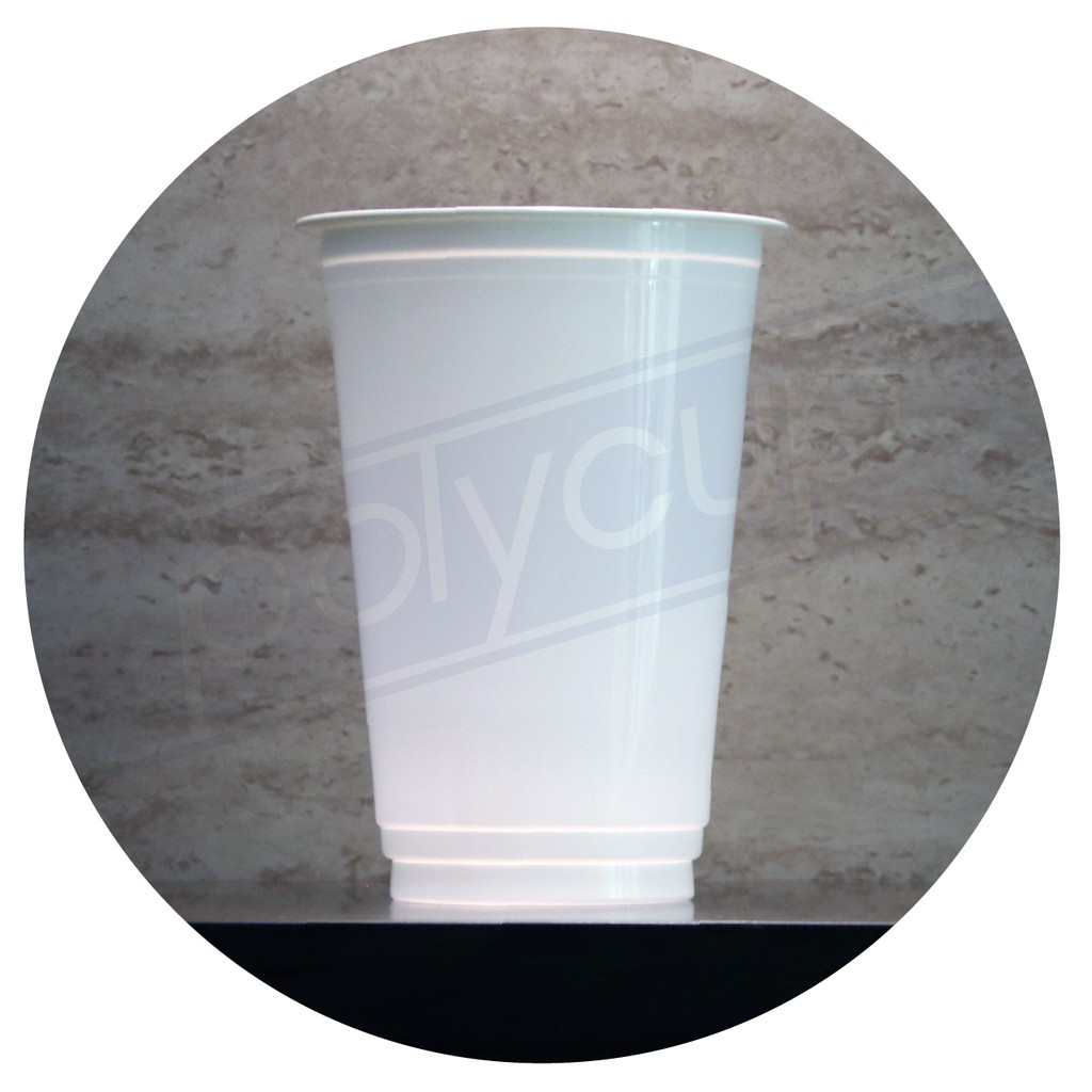 Cup PP Polycup 16oz White ( 1 slove )