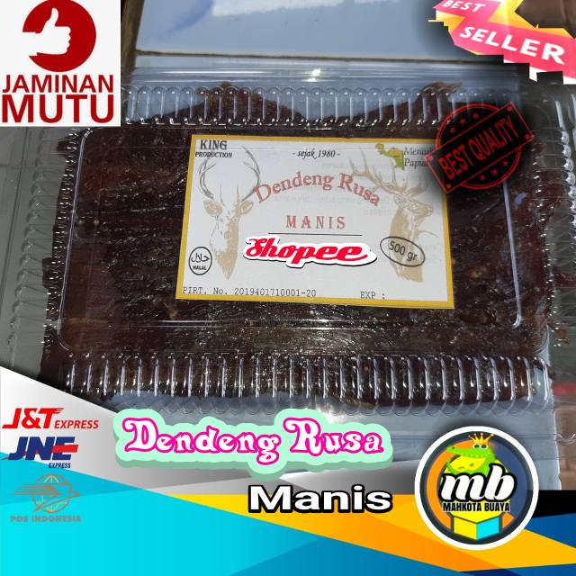 Dendeng Daging Rusa Merauke 500 gr manis