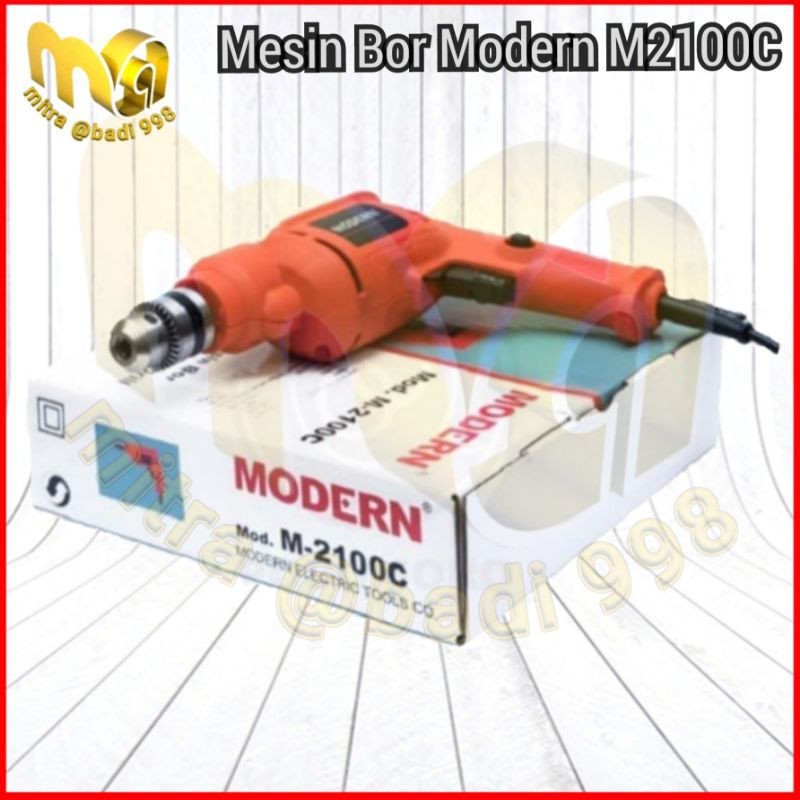 Mesin Bor Modern M2100C - Mesin Bor 10mm Bolak Balik Modern