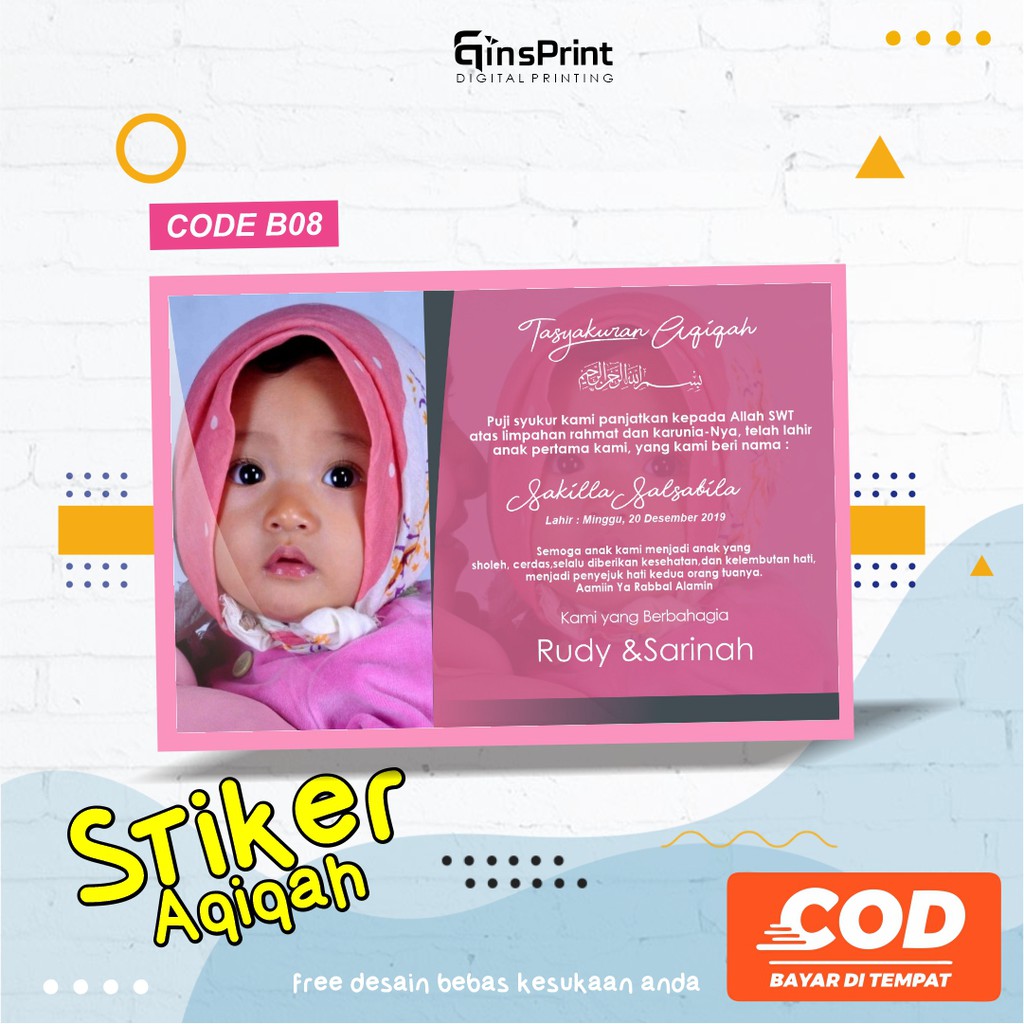 

Stiker Aqiqah Lucu - kode SB08
