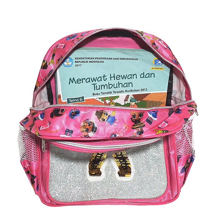 Tas Ransel Anak Sekolah SEQUIN L.O.L - Ransel Sekolah TK/Paud L.O.L usap