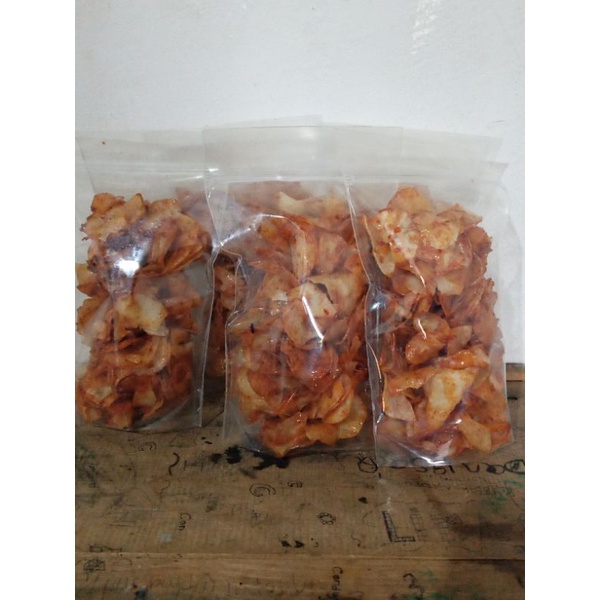 

Keripik Singkong Ekstra Pedas Manis 100 gram