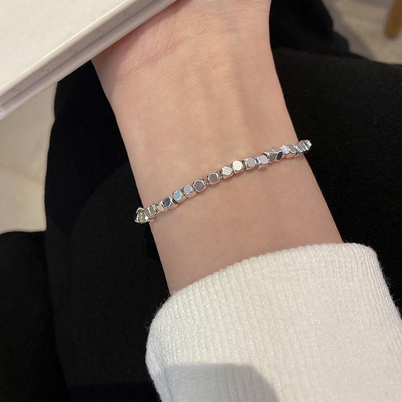 Gelang Manik-Manik Bentuk Persegi Geometris Untuk Wanita