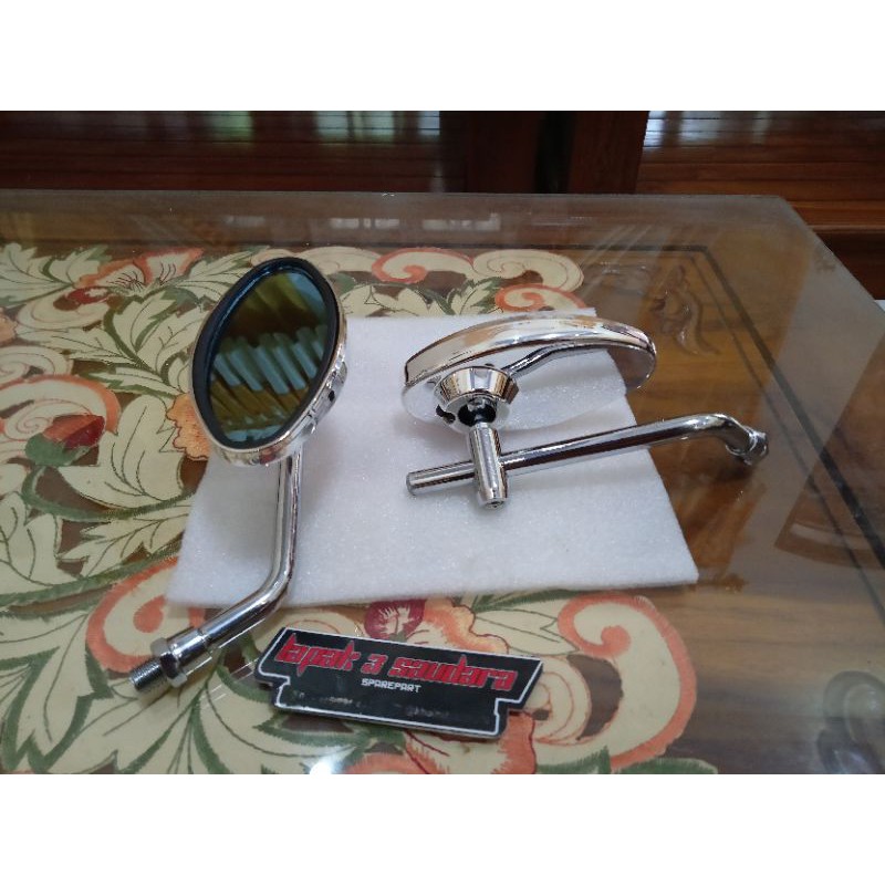 Spion Oval Kecil Pnp Honda Cb Cg Gl Megapro Tiger