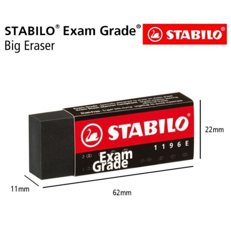 

Penghapus Pensil Stabilo Exam Grade 1196E - Eraser Pencil