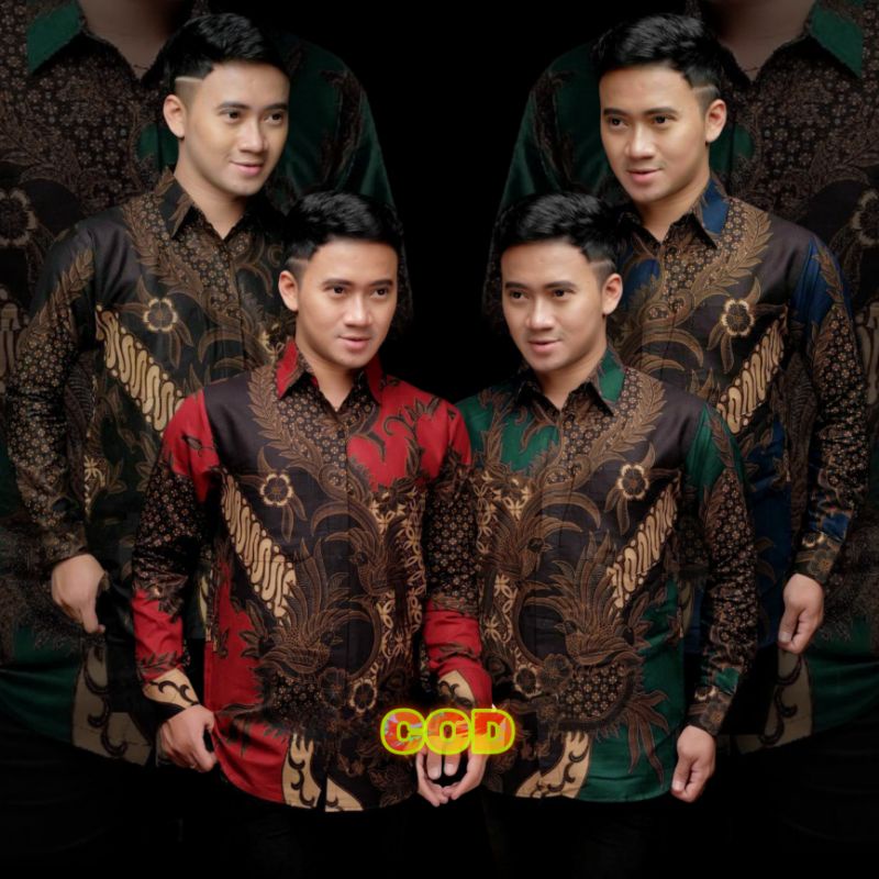 Batik pria lengan panjang mewah ori-kemeja batik pria-Baju batik pria modern-Batik pria jumbo-Batik pria-motif mahesa series-Batik pria modern mewah terlaris