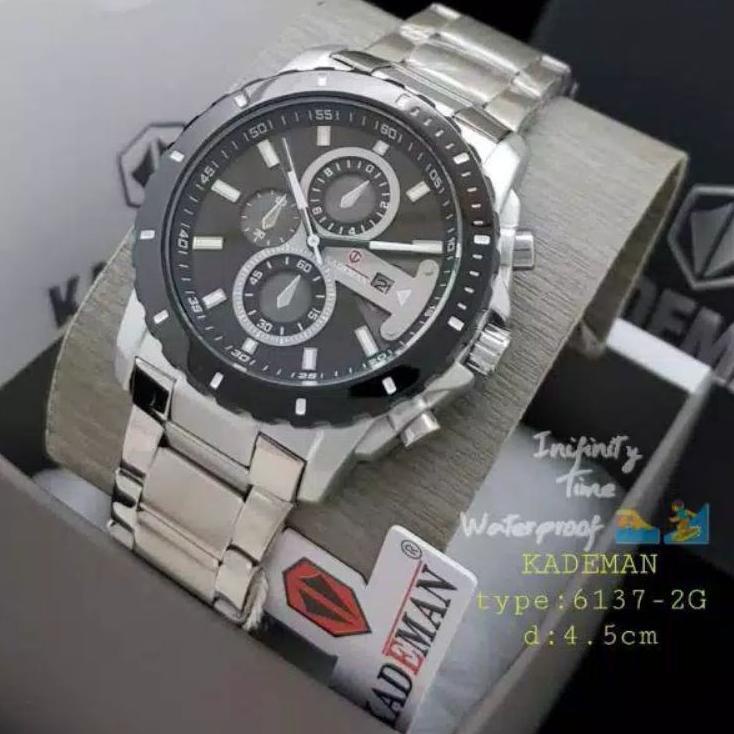 Harga Murah.. JAM TANGAN PRIA / JAM TANGAN COWOK KADEMAN 6141 ORIGINAL