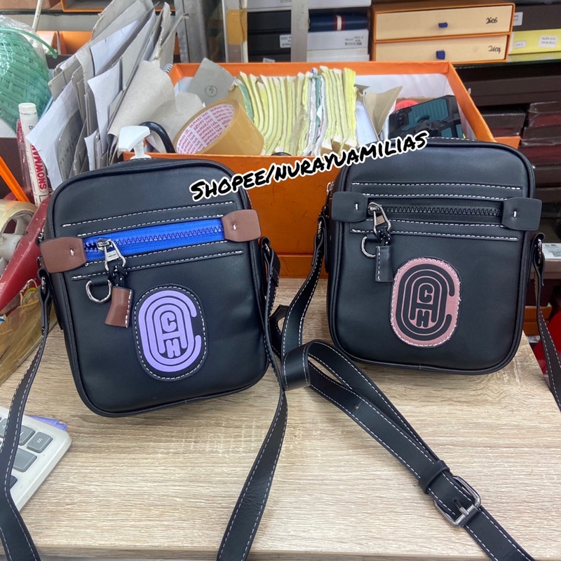 tas Coach sling bag tas selempang coach mini pria &amp; wanita tas slempang coach