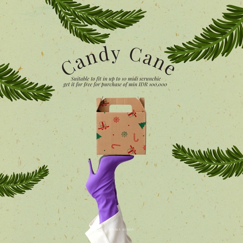 

Candy Cane Christmas Packaging Box / add on / hampers kotak natal kado