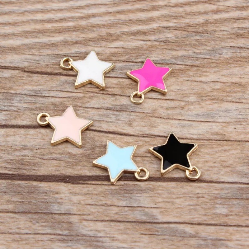 CHARM ENAMEL BINTANG | BAHAN CRAFT