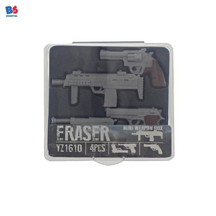 

Gaya Gun Eraser Mini Weapon Box 4Pcs Penghapus Pistol Mini Isi 4 1445 Berkualitas