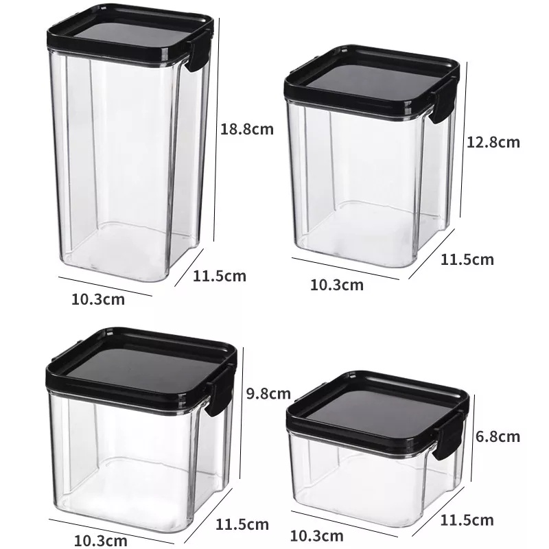 Toples Penyimpanan Bumbu Kontainer Makanan Storage Jar Tempat Bumbu