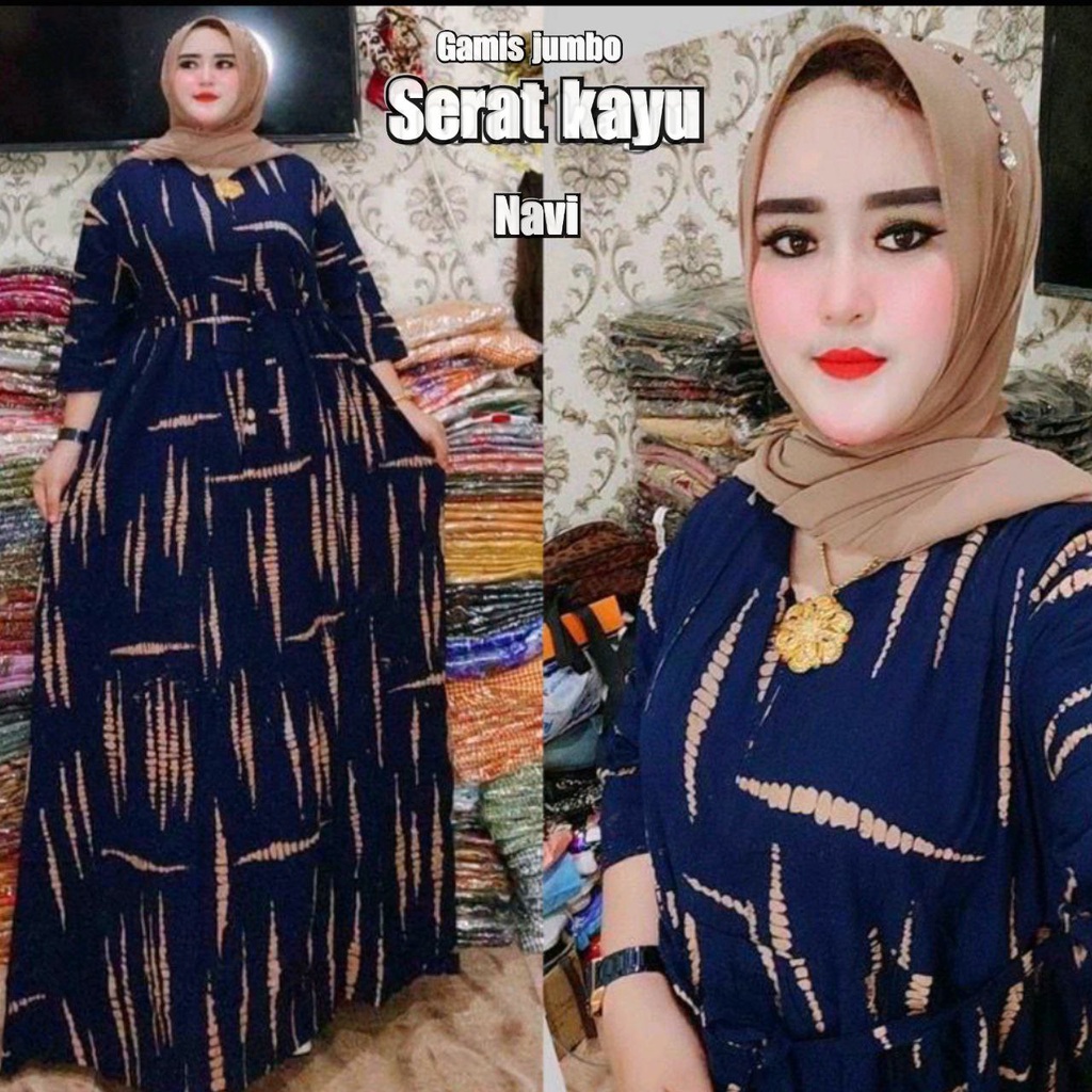 GAMIS JUMBO  MURAH KEKINIAN MOTIF SERAT KAYU // BAJU TIDUR IBU HAMIL DASTER JUMBO