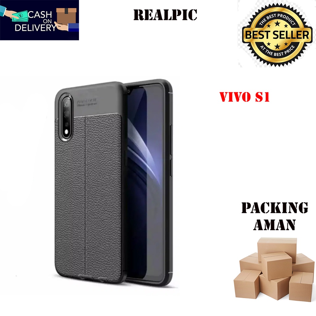 Case Auto Focus Vivo S1 Leather Experience SoftCase Slim Ultimate / Casing Kulit