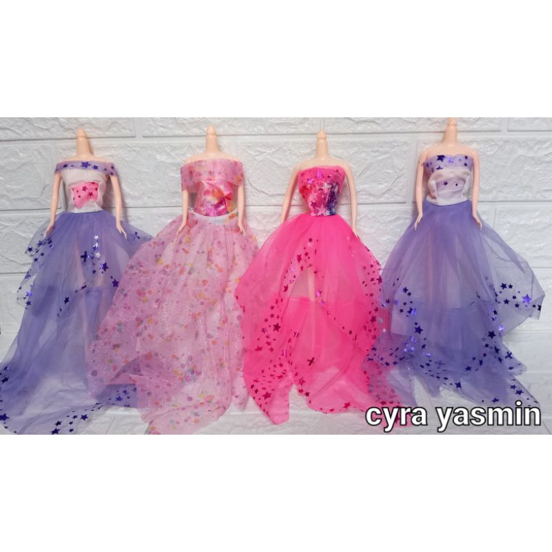 Baju Gaun Barbie baju mainan barbie murah random