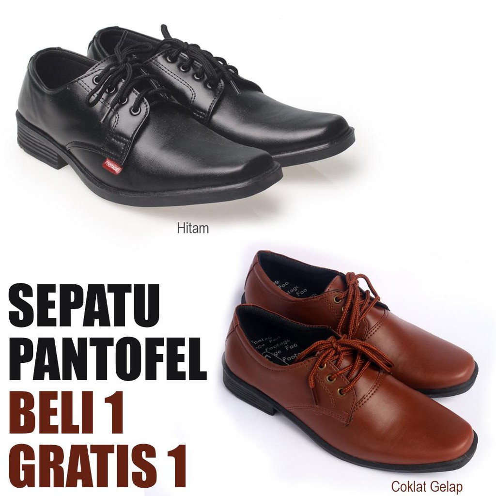 PAKET HEMAT !! BUY 1 GET 1 FREE Sepatu Formal FOOTAGE