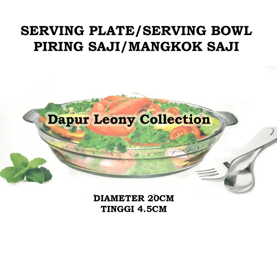 Piring saji/Mangkok saji/Piring kaca/Serving bowl SERVING PLATE