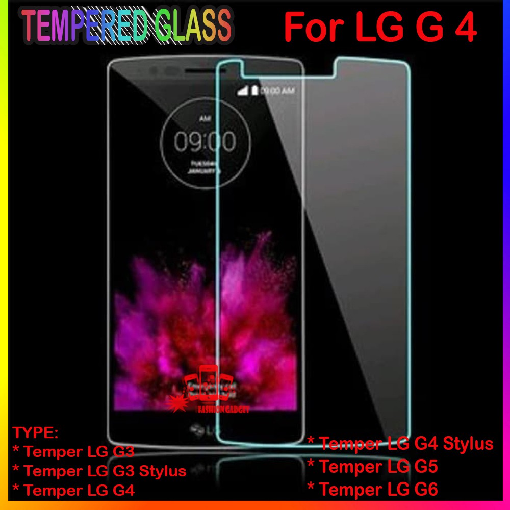 TEMPERED GLASS LG G3 / LG G3 STYLUS / LG G4 / LG G4 STYLUS / LG G5 / LG MAGNA H502 / LG K10 2017 / LG K10 2018 ANTI GORES KACA TEMPER GLASS CLEAR