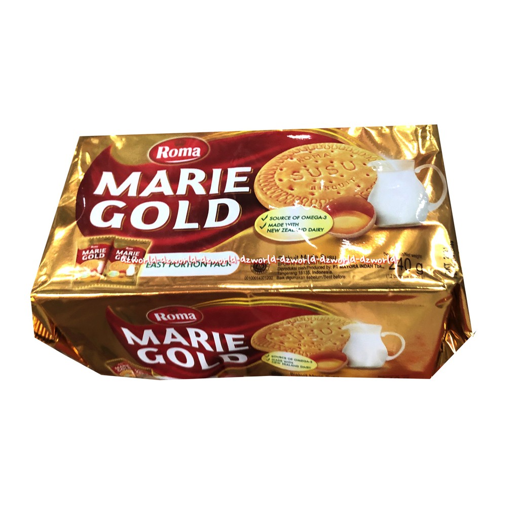 Roma Marie Gold 240gr Biskuit Roma Susu Biscuit Marie Regal Bulat