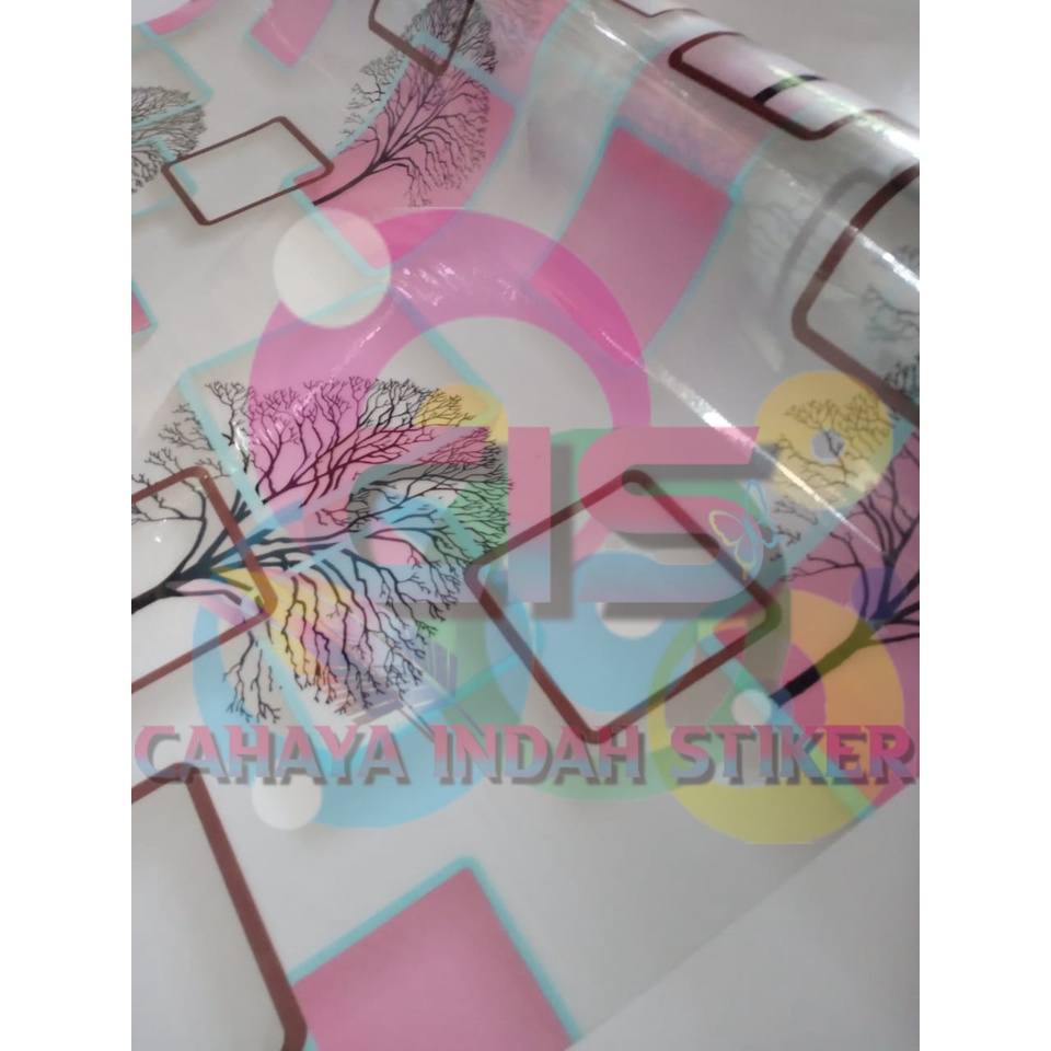 Stiker Kaca Sanblast Kaca Kamar Mandi /Jendela Motif 141