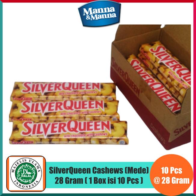 

Cokelat SilverQueen Cashews (Mede) 28 Gram - 1 Box isi 10 Pcs