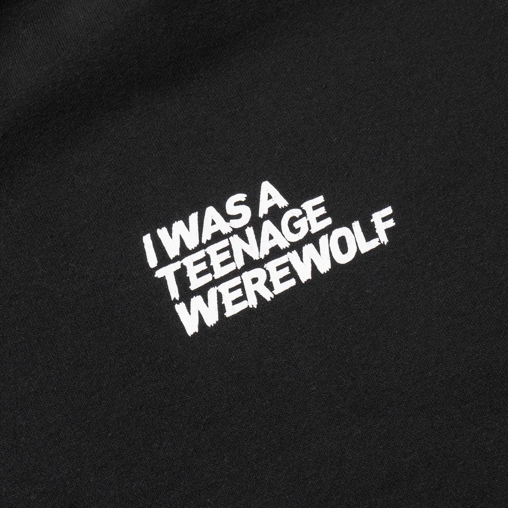 Teenage Werewolf Sweater Hoodie State Black