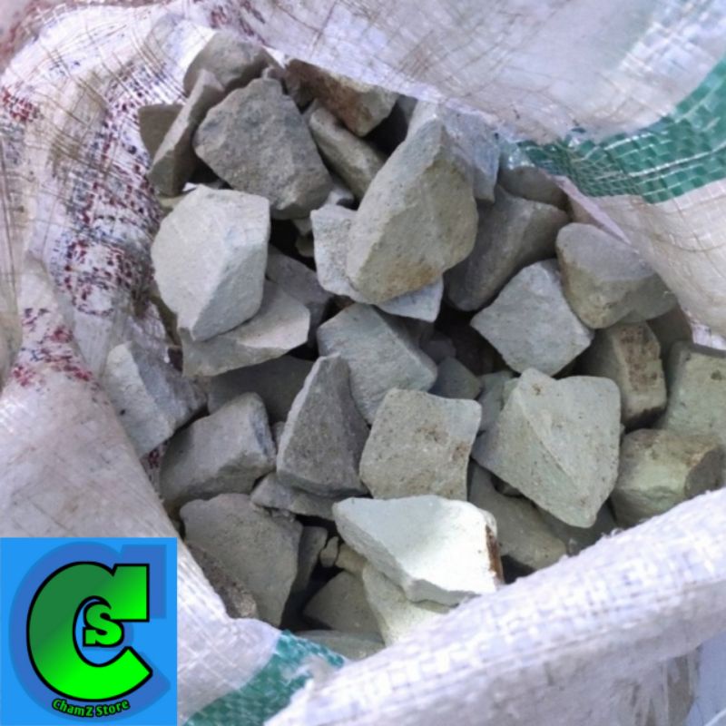Batu zeolit karungan / batu zeolit karungan / zeolit media filter aquarium karungan 10kg / Zeolit