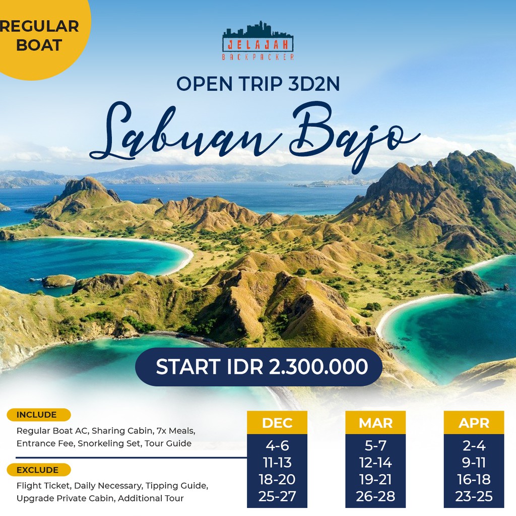 paket one day tour labuan bajo