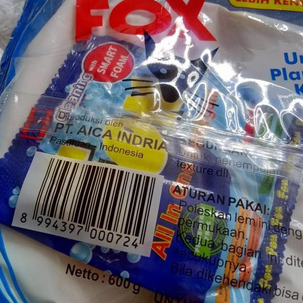 

☞ Lem Putih Fox 600 gr Kantong Biru ☜