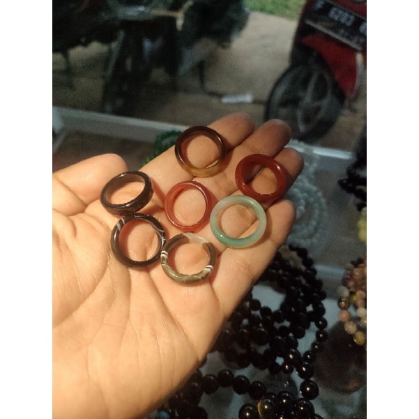 cincin batu aji ,batu saka, batu akik