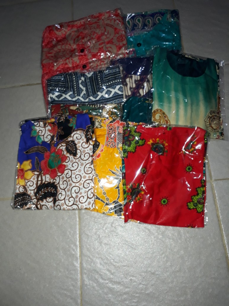 ❤ Cod ❤ Setelan Setcel Anak Perempuan Cewek Rayon Adem Harian Santai Batik Pekalongan Murah 5 Tahun