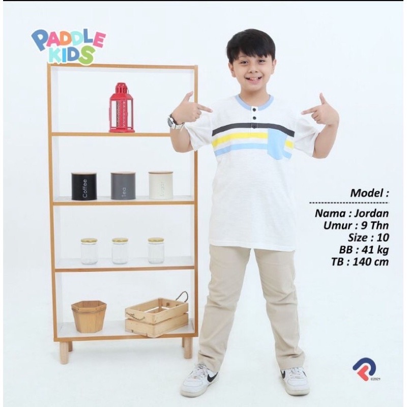 Kaos Anak Laki Laki Henley Junior paddlekids