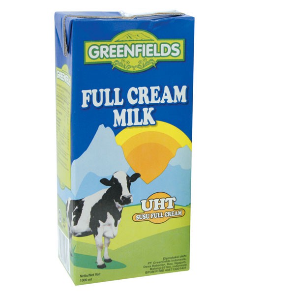 

Greenfieds Uht Full Cream Milk 1000 Ml