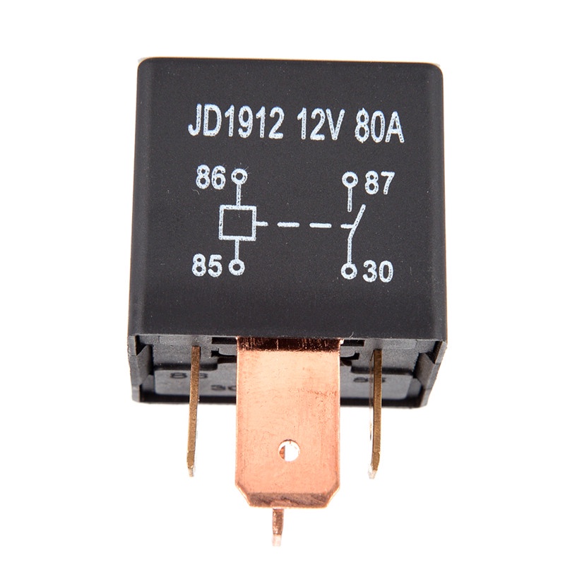 Relay 4 Pin DC 24V 12V 80A JD1912 Tahan Air Untuk Otomotif Mobil