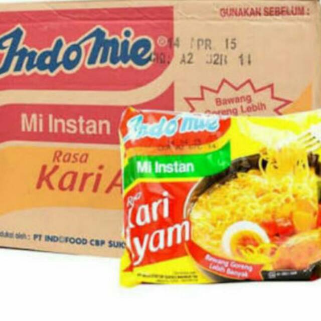 

Indomie kari ayam per dus