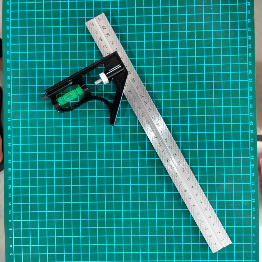 penggaris siku stainless mistar multifungsi penggaris tukang