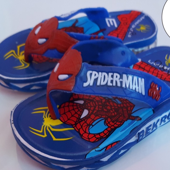 Sandal Anak Spiderman Led Import Jelly 659