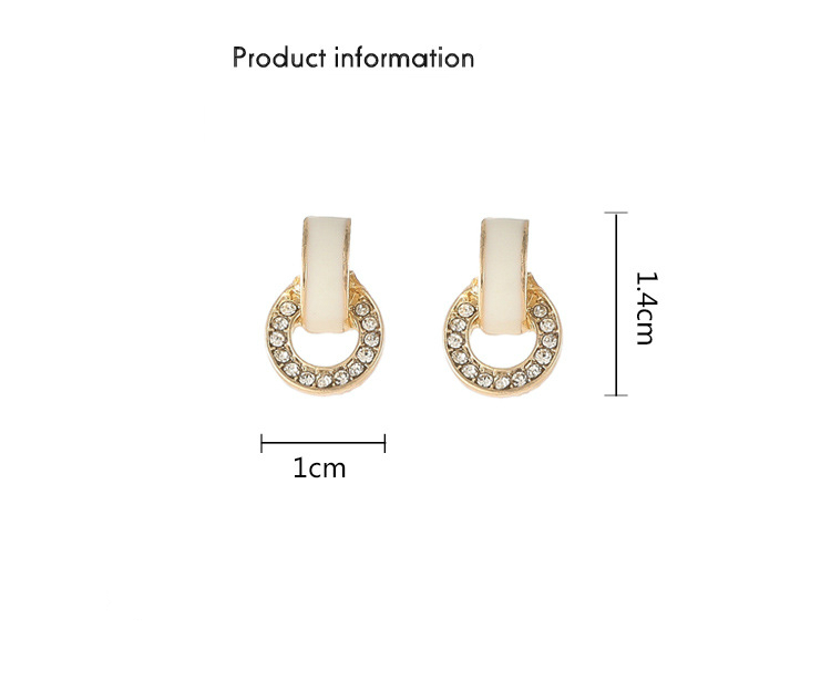 S925 Perak Anting-Anting Jarum Sederhana Retro Geometri Anting Fashion Wanita Harian Ol Komuter Anting Perhiasan Anting