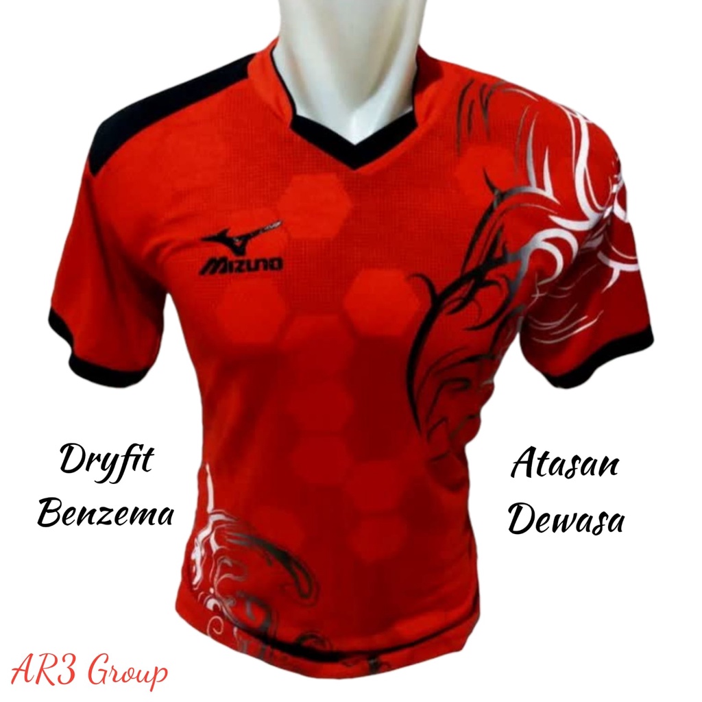 Kaos atasan pria/wanita dewasa baju badminton bulutangkis tenis meja voli sepak bola futsal motif terbaru dryfit menyerap keringat cepat kering sport