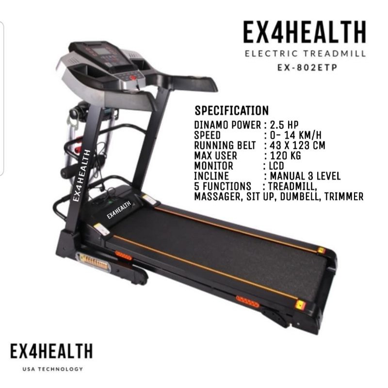 Treadmill EX4HEALTH EX-802ETP