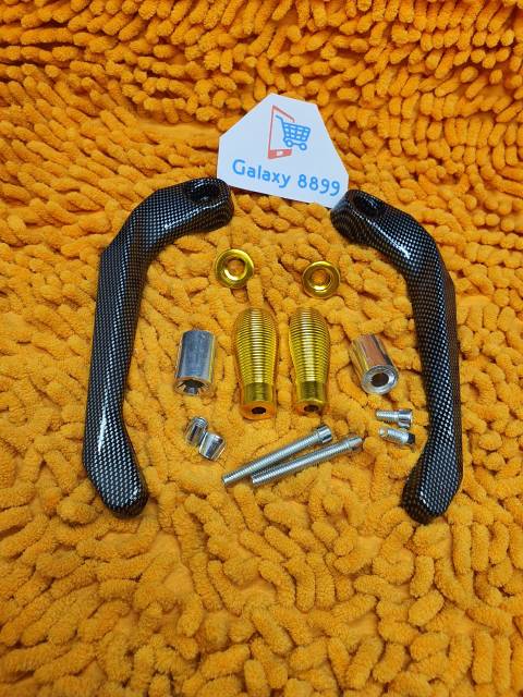 Proguard Carbon Universal Pelindung Handle Rem dan Kopling karbon Gold