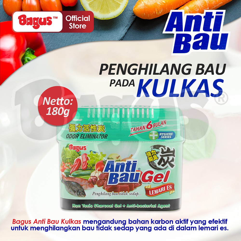Bagus Anti Bau Lemari Es Penghilang bau kulkas 180 gr W-20319
