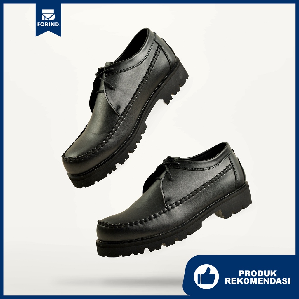 Debonaire - 012 Black | Sepatu Casual Formal Pantopel Chunky Ori Sporty Pria Cowok Footwear | NVR Navara FORIND
