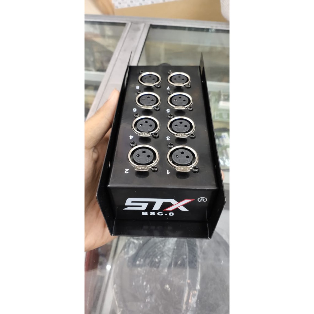 Box Snake isi 8 Channel STX BS-8 Terminal Snake Cable STX XLR Besi Plat Tebal
