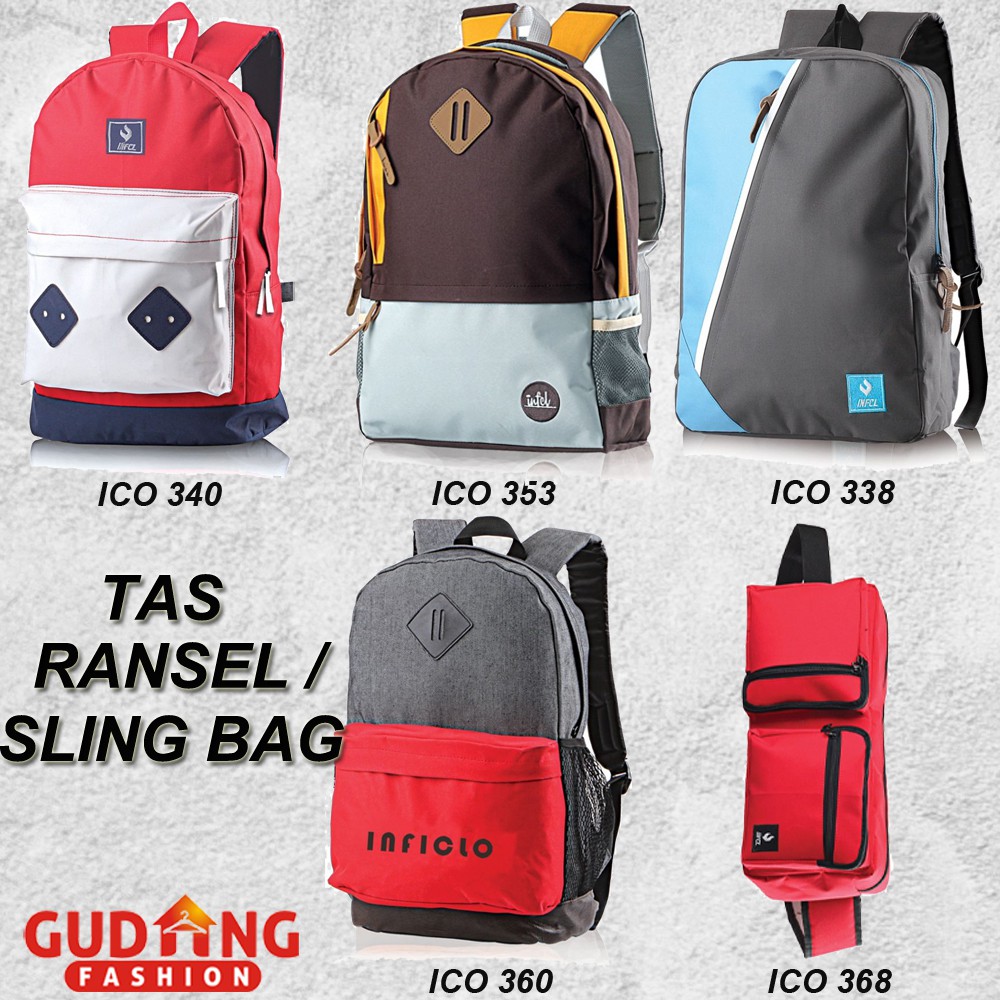 Tas Sekolah Pria Keren Sporty - ICO (COMB)