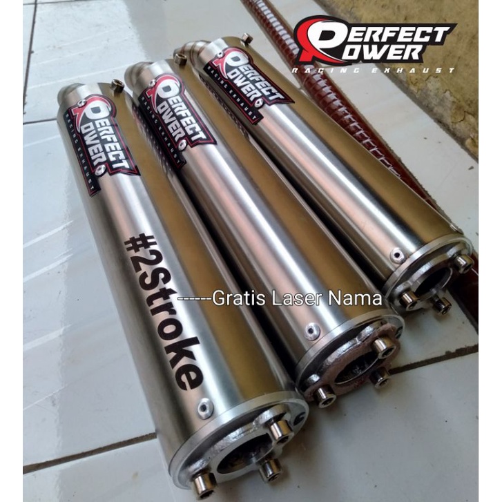 Knalpot Ninja R RR SS full stainles super garing kemrincing Gratis Laser Nama sesuai request-5