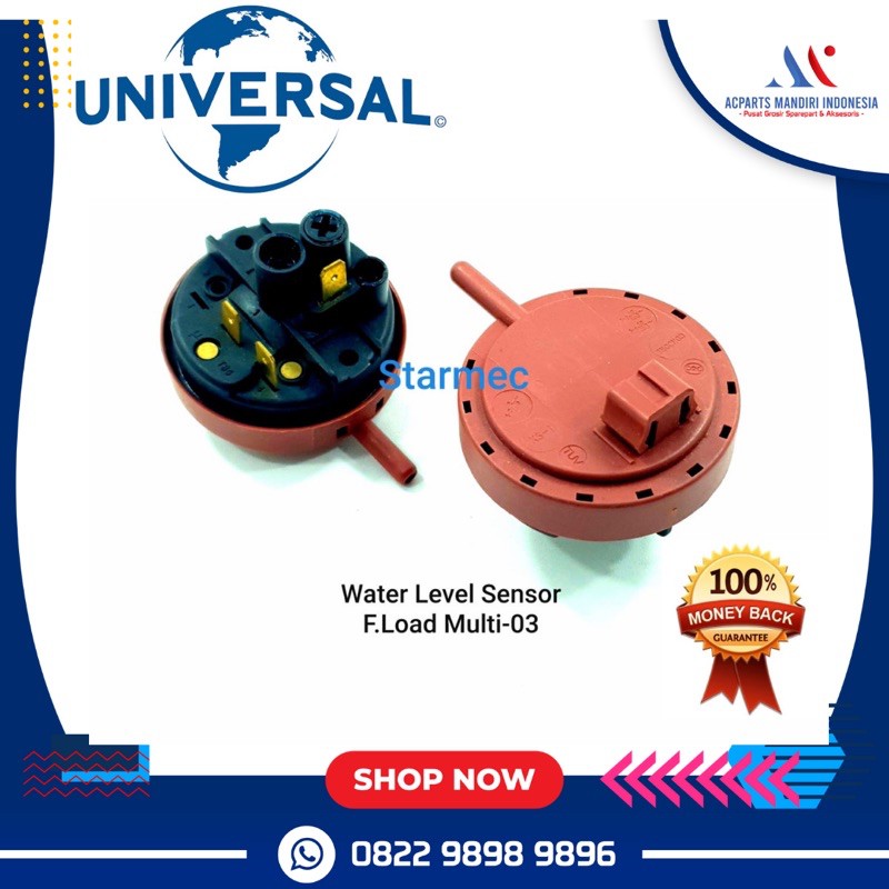 water level mesin cuci front loading multi universal multi